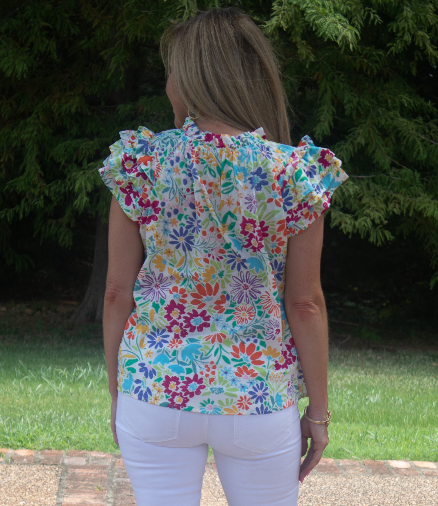 Multi-Color Floral Top