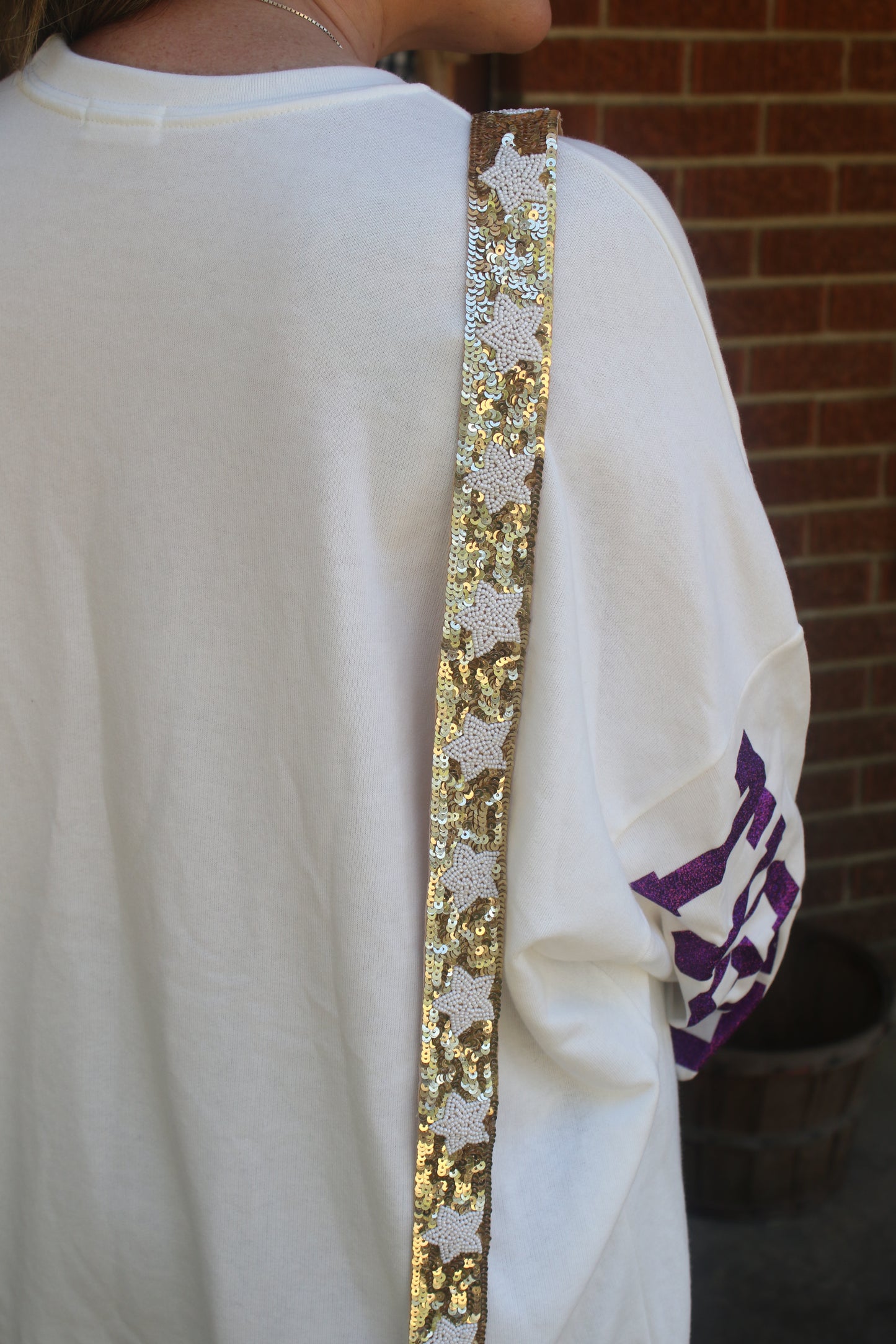 All that glitters is GOLD sequin purse strap