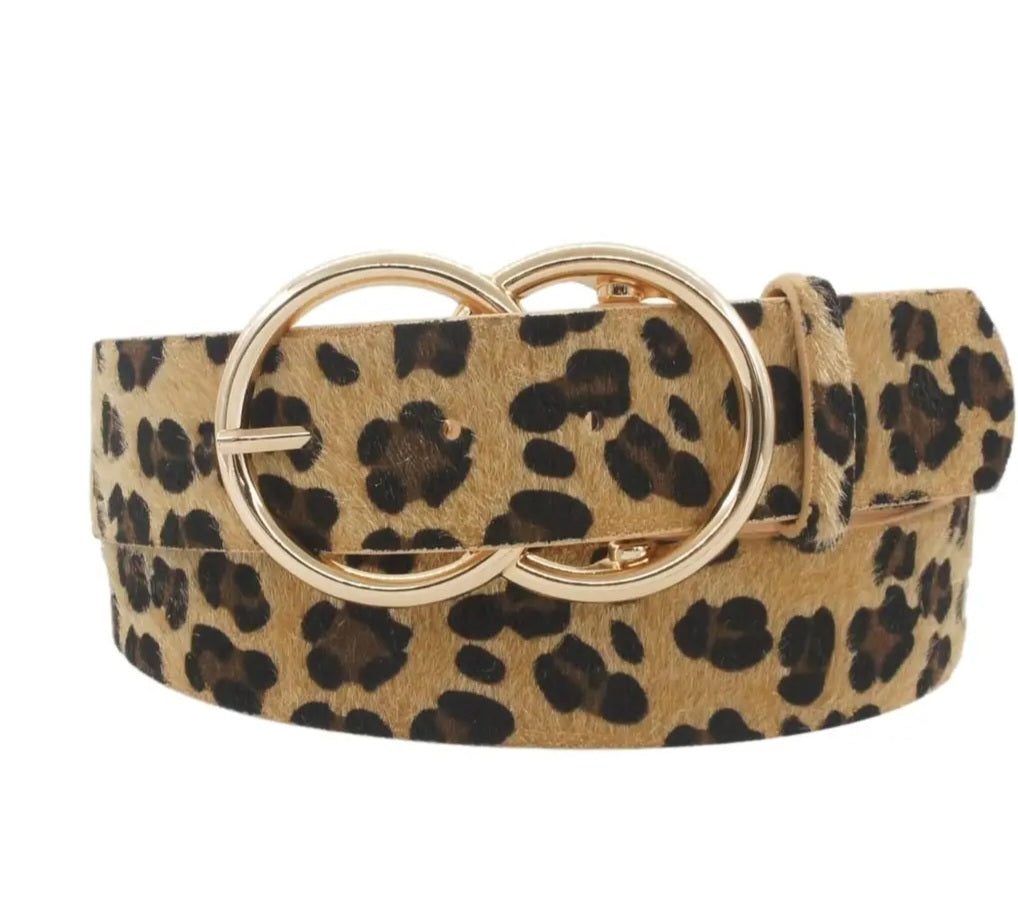 Cheetah Print Belt
