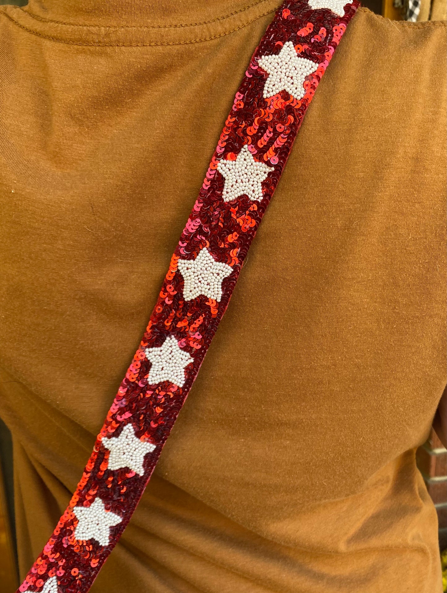 Red/White Stars Purse Strap