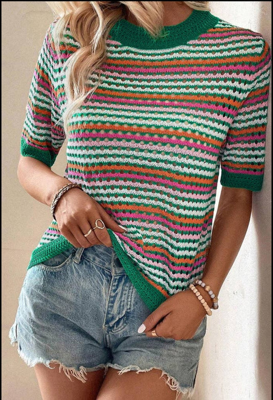 On Point short sleeve sweater